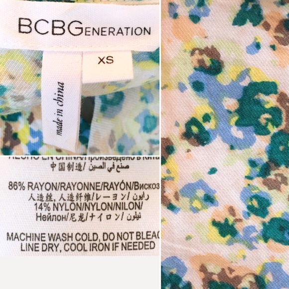 Beautiful BCBGeneration zip up hi lo blouse - Picture 8 of 8